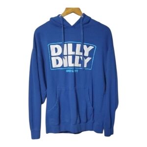 Bud Light Dilly Dilly Blue Hoodie Sweatshirt Mens Medium